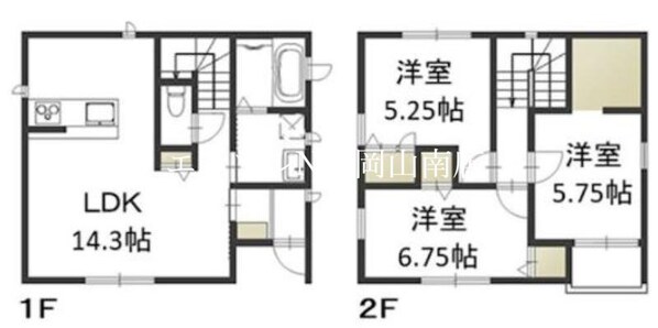 宇野駅 バス15分  市民会館前下車：停歩2分 1階の物件間取画像